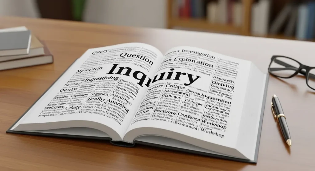 synonyms for inquiry