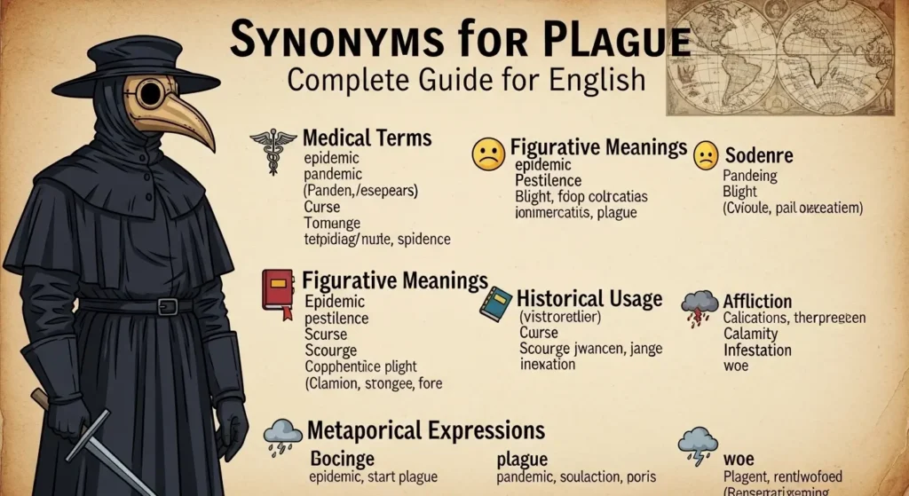 synonyms for plague