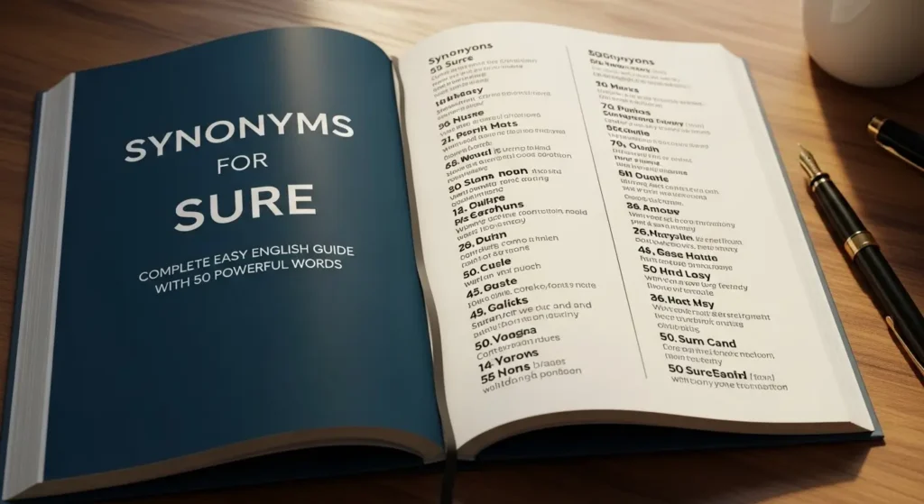 synonyms for sure