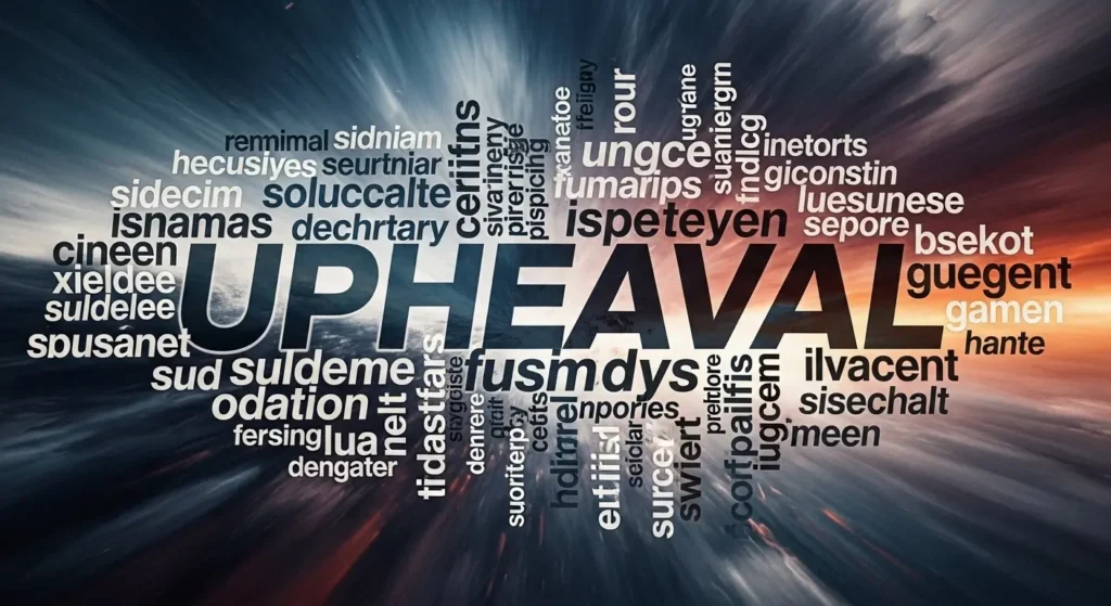synonyms for upheaval