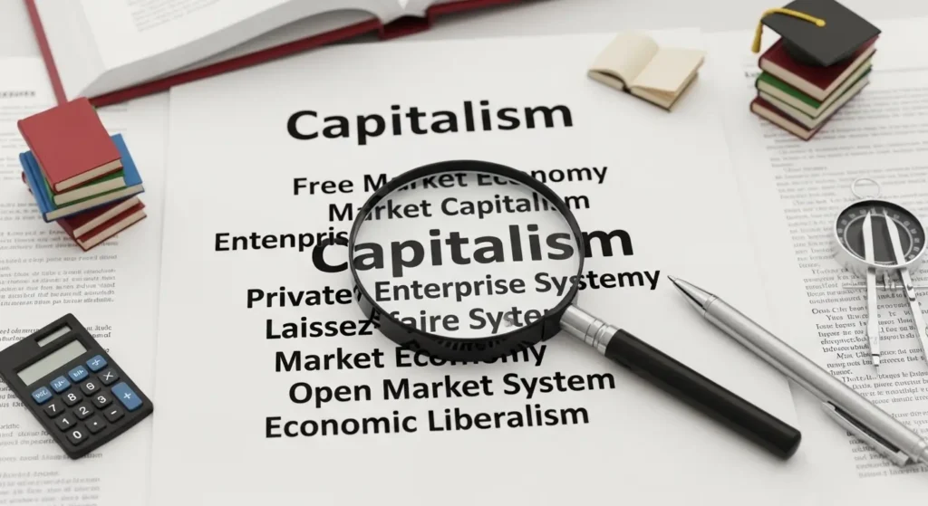 synonyms of capitalism