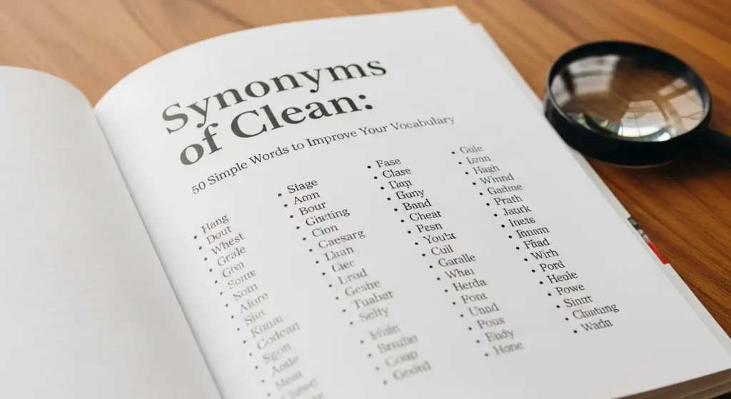 synonyms of clean