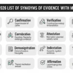 synonyms of evidence
