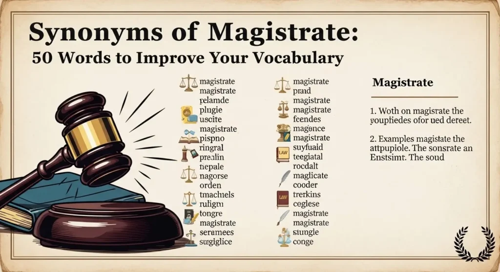 synonyms of magistrate