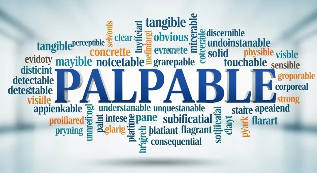synonyms of palpable