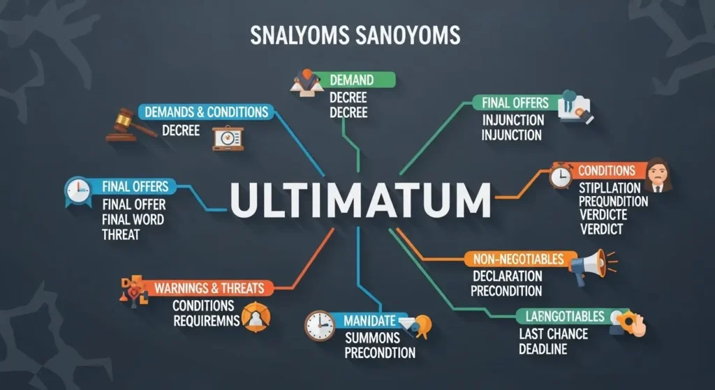 synonyms of ultimatum
