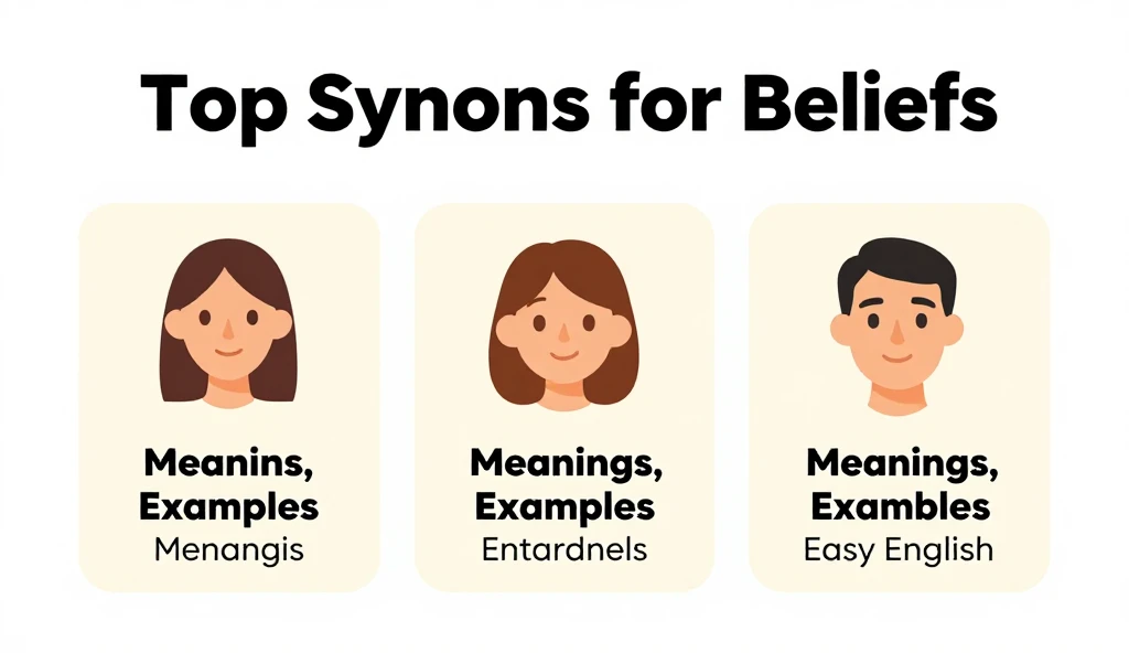 synonyms for beliefs