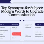 synonyms for subject