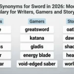 synonyms for sword