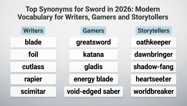 synonyms for sword