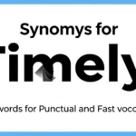 synonyms for timely
