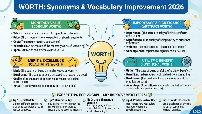 synonyms for worth