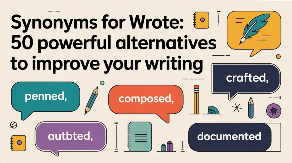Synonyms for Wrote: 50 Powerful Alternatives to Improve Your Writing