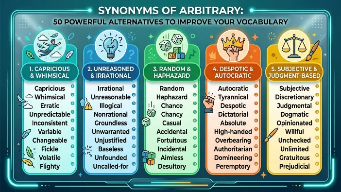 synonyms of arbitrary