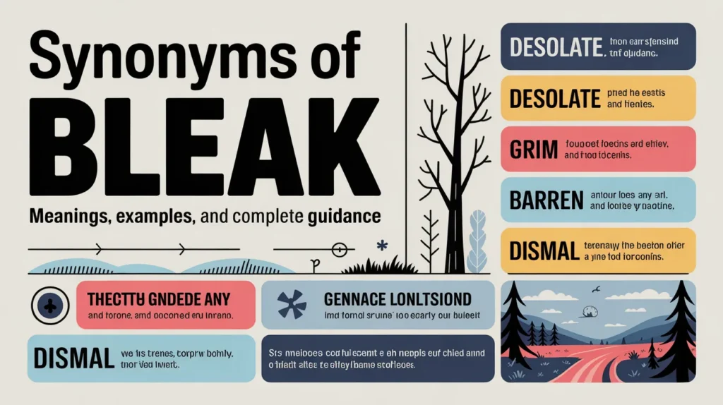 Synonyms of Bleak: Meanings, Examples, and Complete Guidance
