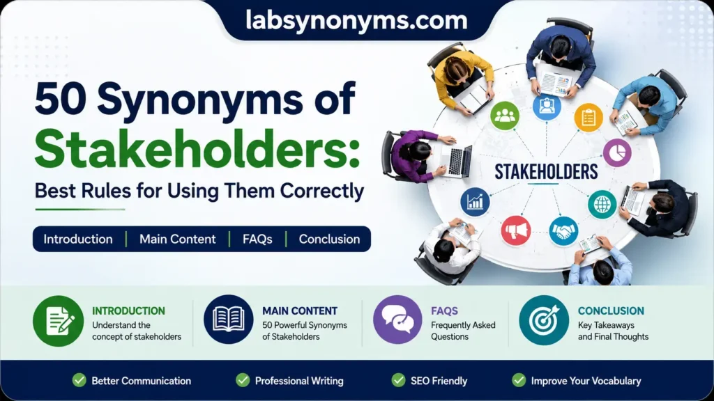Synonyms of Stakeholders