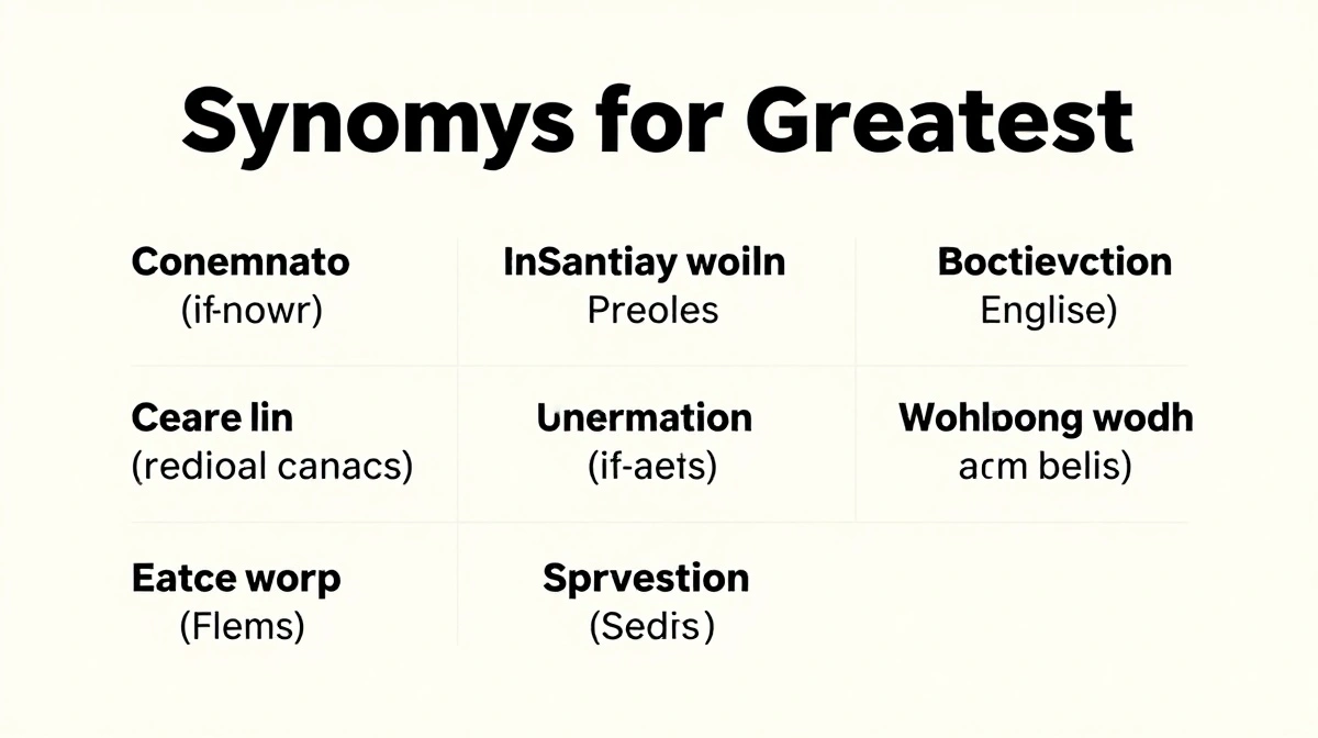 synonyms for greatest