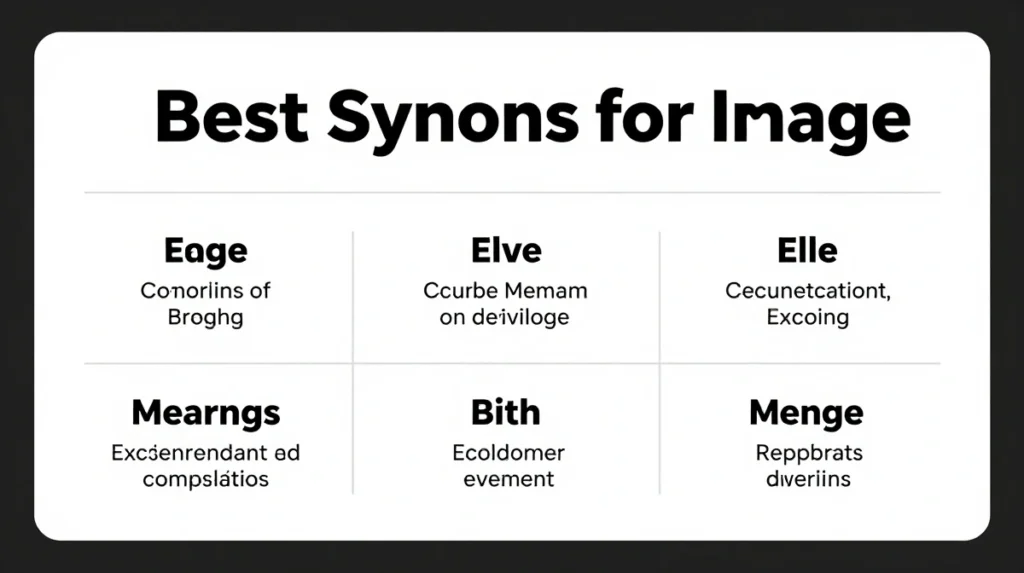 synonyms for image