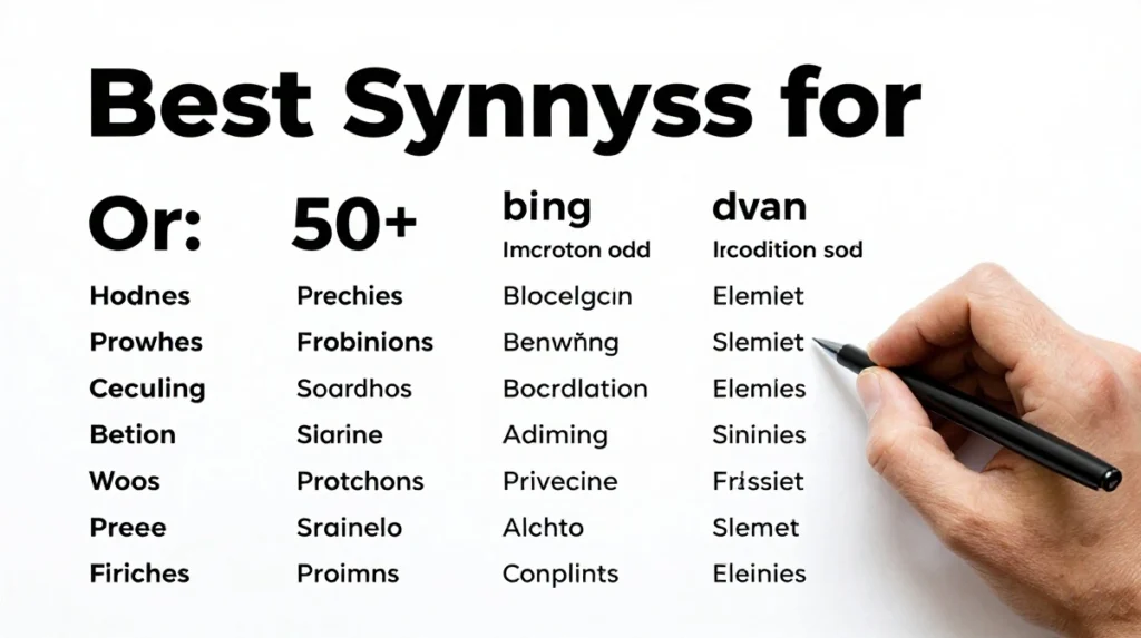 synonyms for or