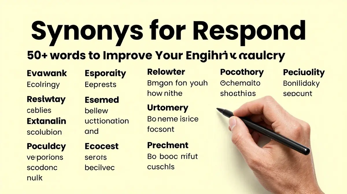 synonyms for respond