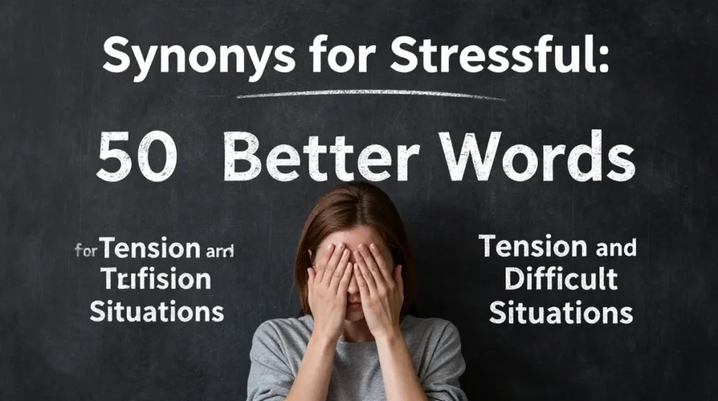 synonyms for stressful