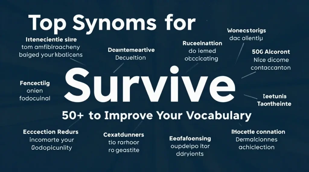 synonyms for survive