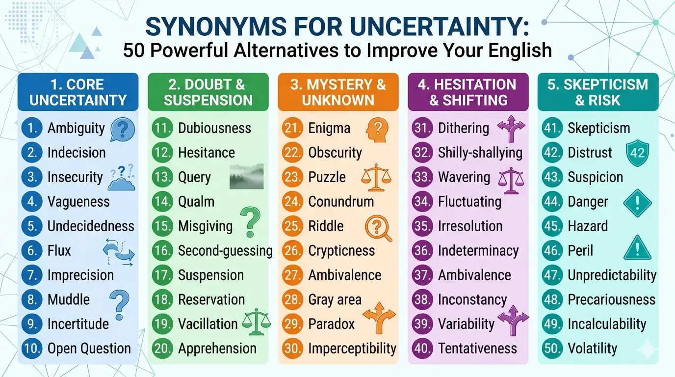 synonyms for uncertainty