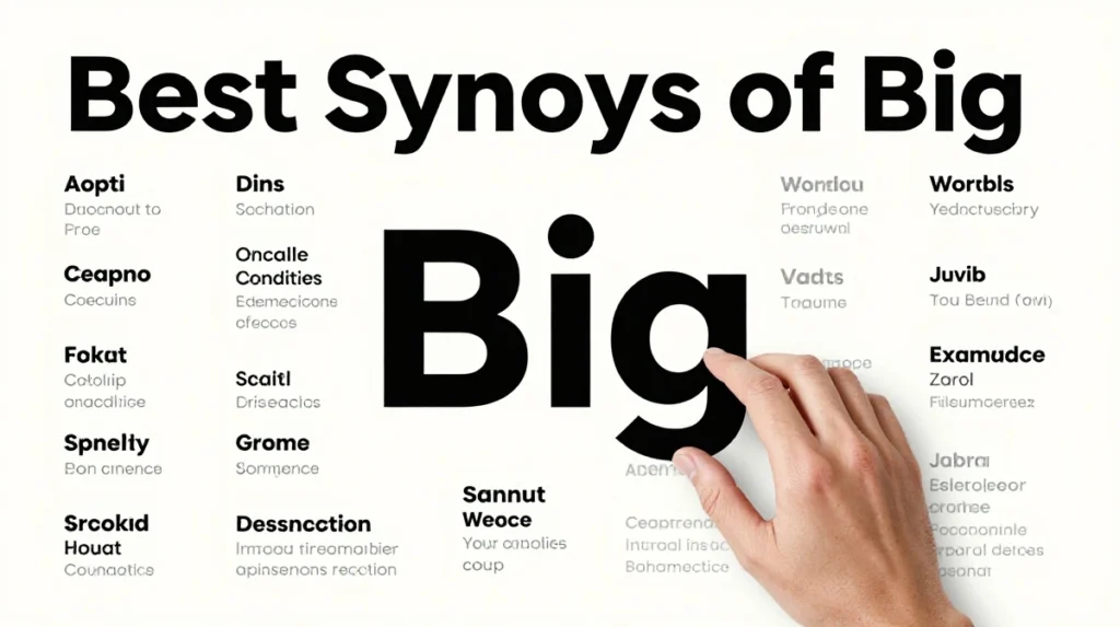 synonyms of big