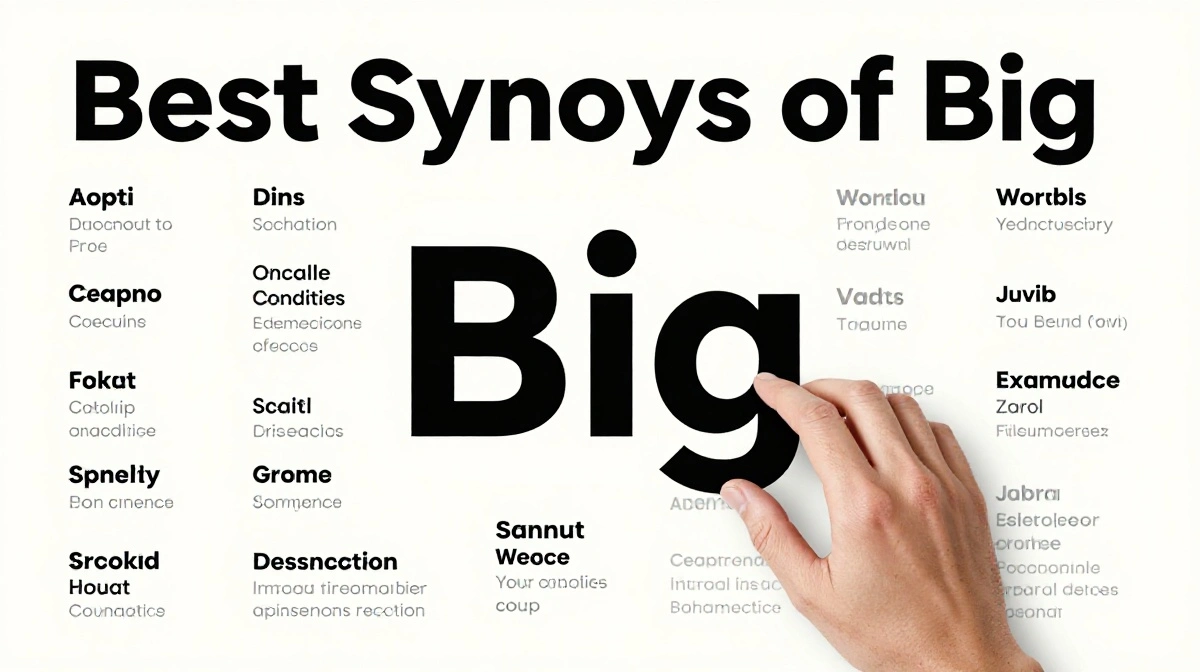 synonyms of big