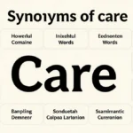 synonyms of care