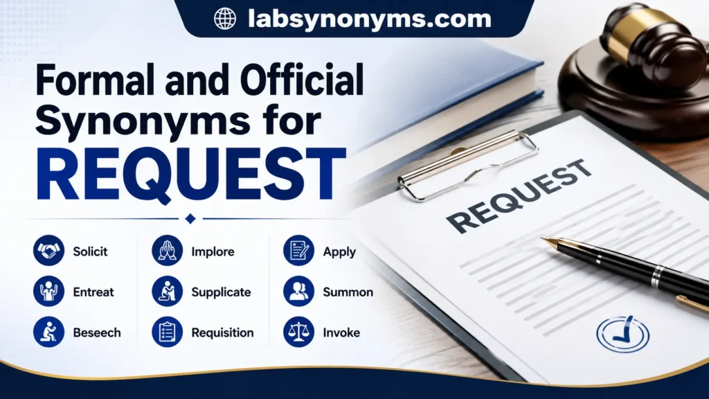 Formal and Official Synonyms for Request