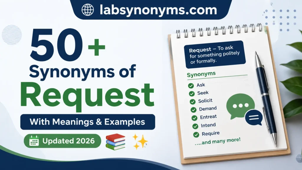 synonyms for request