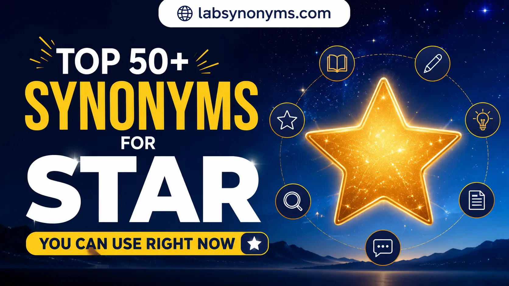 synonyms for star