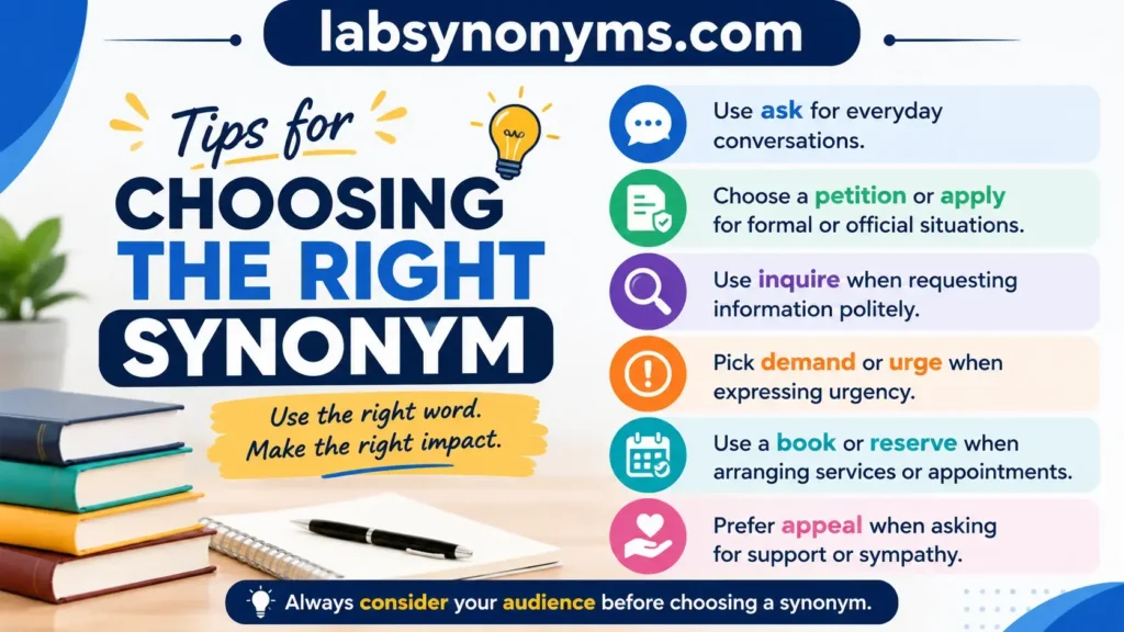Tips for Choosing the Right Synonym