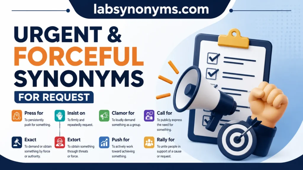 Urgent and Forceful Synonyms for Request